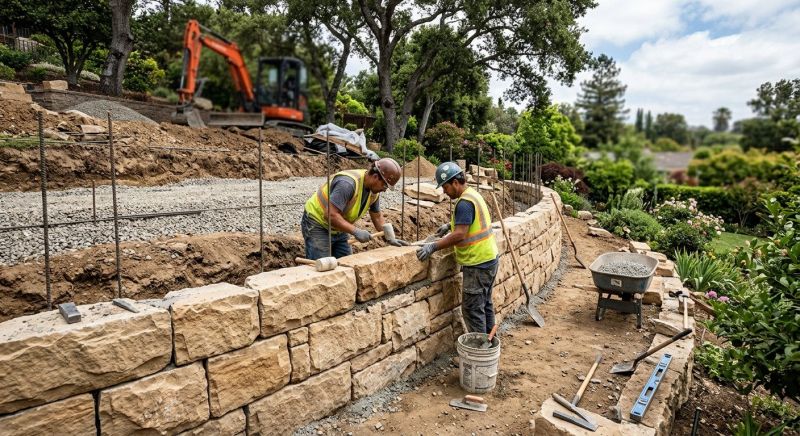 Block Retaining Wall Installation in Tampa, FL