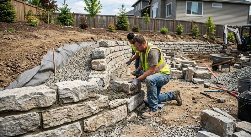 Hardscape Wall Construction in Rockwall, TX