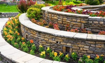 Landscape Wall Construction in Aiken, SC