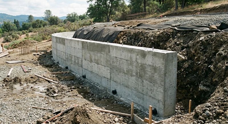 Retaining Wall Installation in Sonoma County, CA