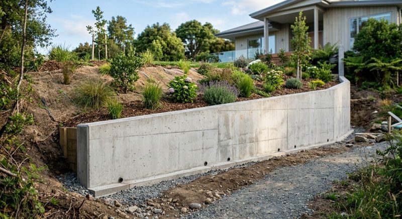 Retention Wall Installation in Tampa, FL