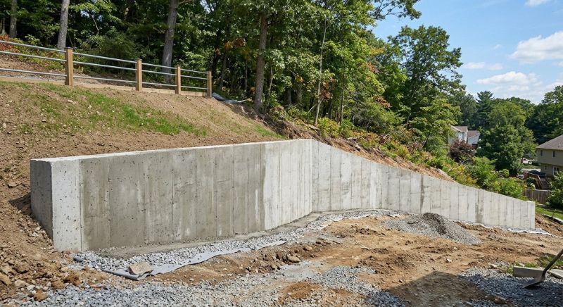 Retention Wall Installation in Pasco County, FL