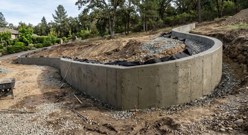 Retention Wall Installation in Ventura County, CA